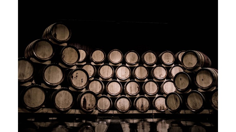 Fasslager am Standort Kiesen.