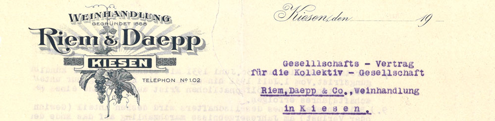Riem Daepp – Archivaufnahmen aus den Gründerjahren
